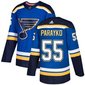 Herren St. Louis Blues Eishockey Trikot Colton Parayko 55 Blau Authentic